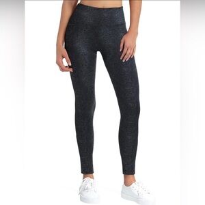 H Halston Leggings Snakeskin Print December Sky S